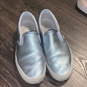*METALLIC SLIP-ON VANS*